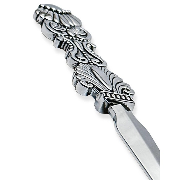Evenchae Classic Embossed Letter Opener, Silver - Gift Box - 7.25 in - Picture 7 of 8